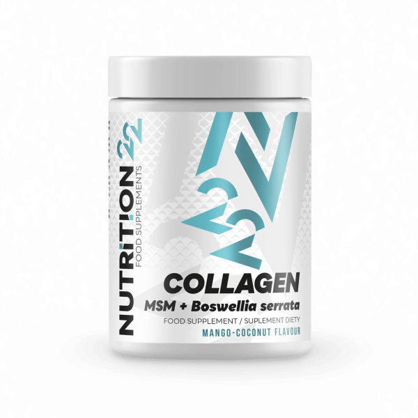 COLLAGEN, MSM+BOSWELLIA SERRATA 400 g – Smak Mango-Kokos